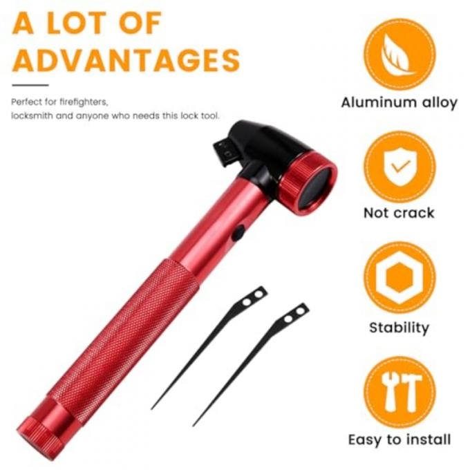 Detailed view of lock pick tool design and construction quality