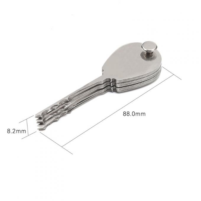 Professional lock pick tools set showing various hooks and tension wrenches