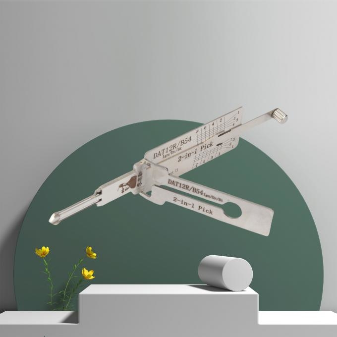 Lishi DAT12R B54 tool in use position showing ergonomic design