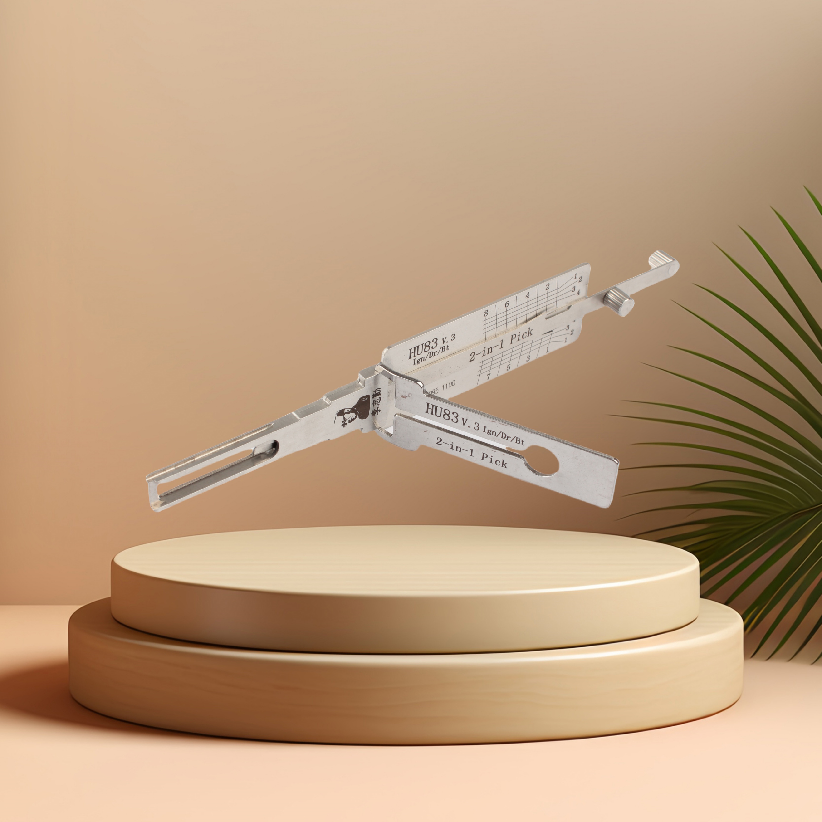 HU83 Lishi 2-in-1 Lock Pick Set with High-Precision Decoding for Professional Locksmith Tools