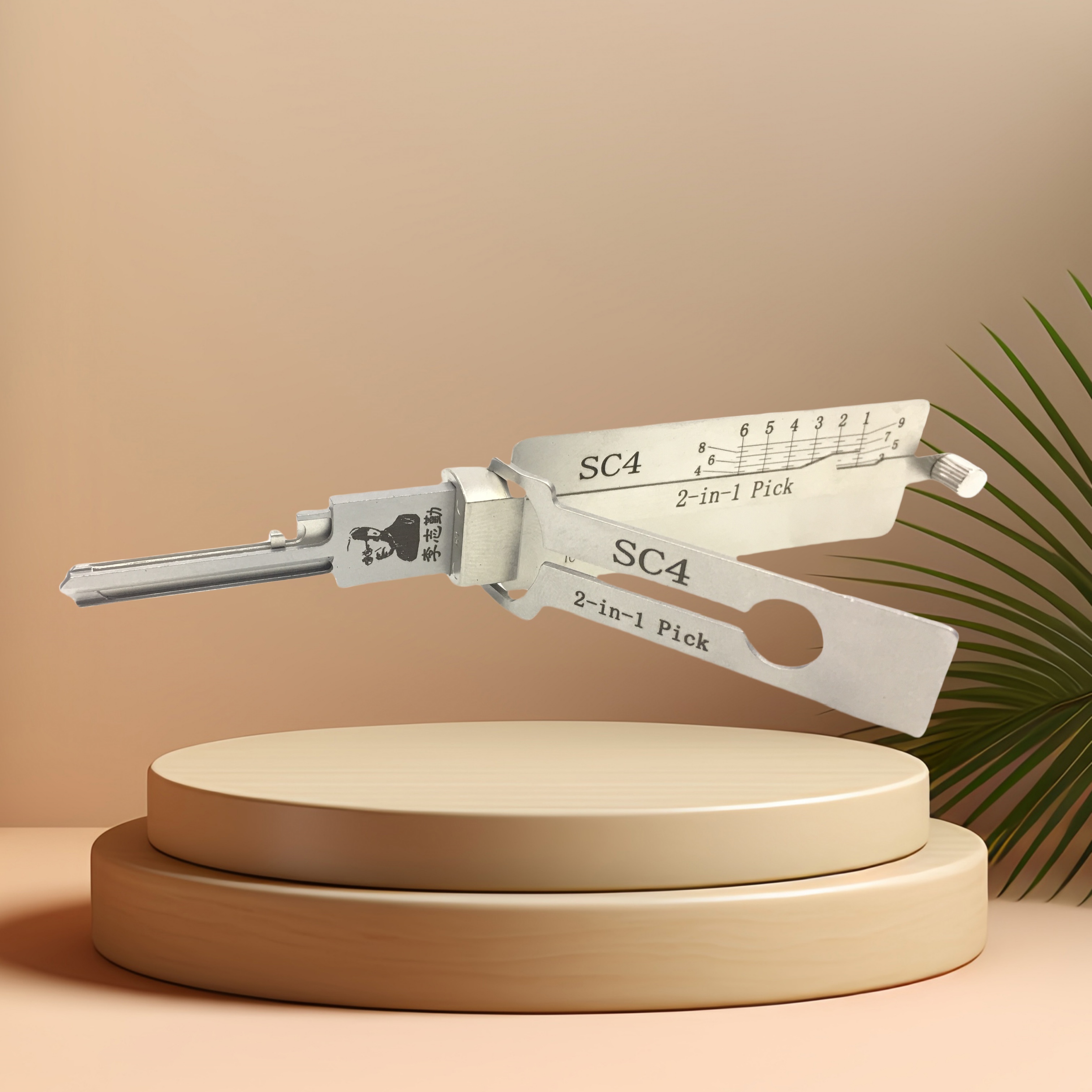 SC4 Model Lishi 2-in-1 Tool with Metal Material for Non-Destructive Entry in Door Locks