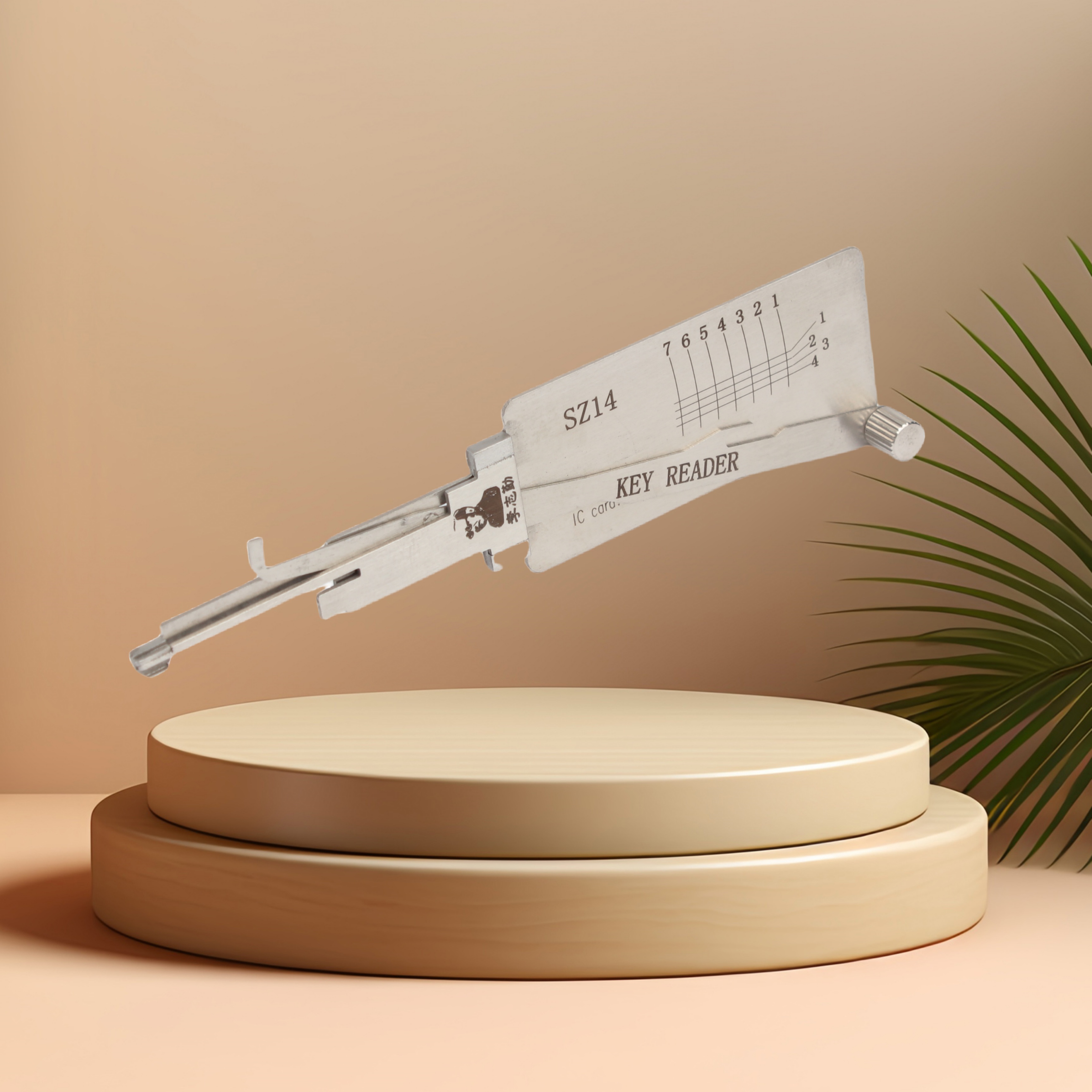 Lishi SZ14 Model 2-in-1 Motorcycle Unlock Tool with Metal Construction for Suzuki Locksmith Use