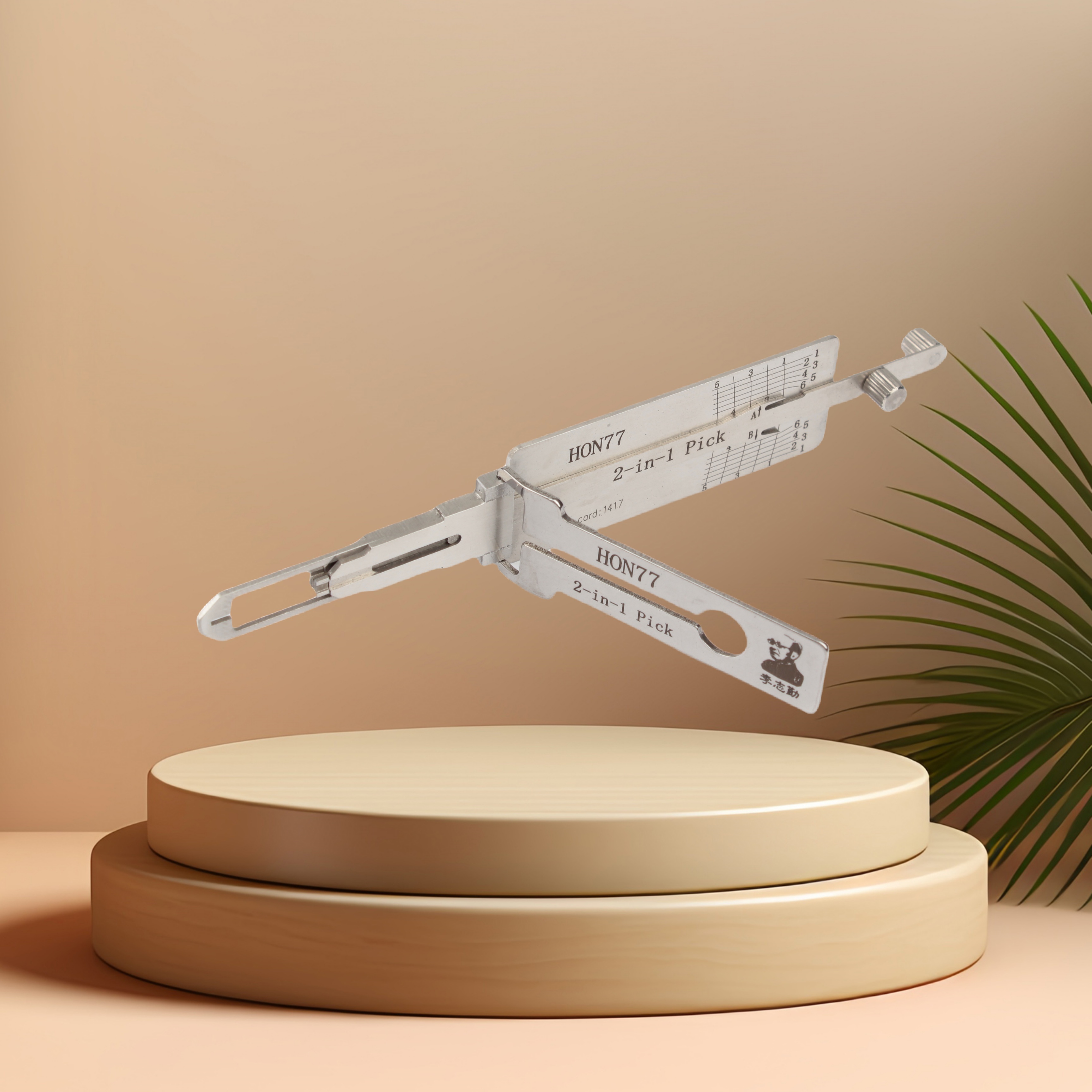 Lishi Tool 2 in 1 HON77 Lock Pick and Decoder Together for Honda Motorcycle