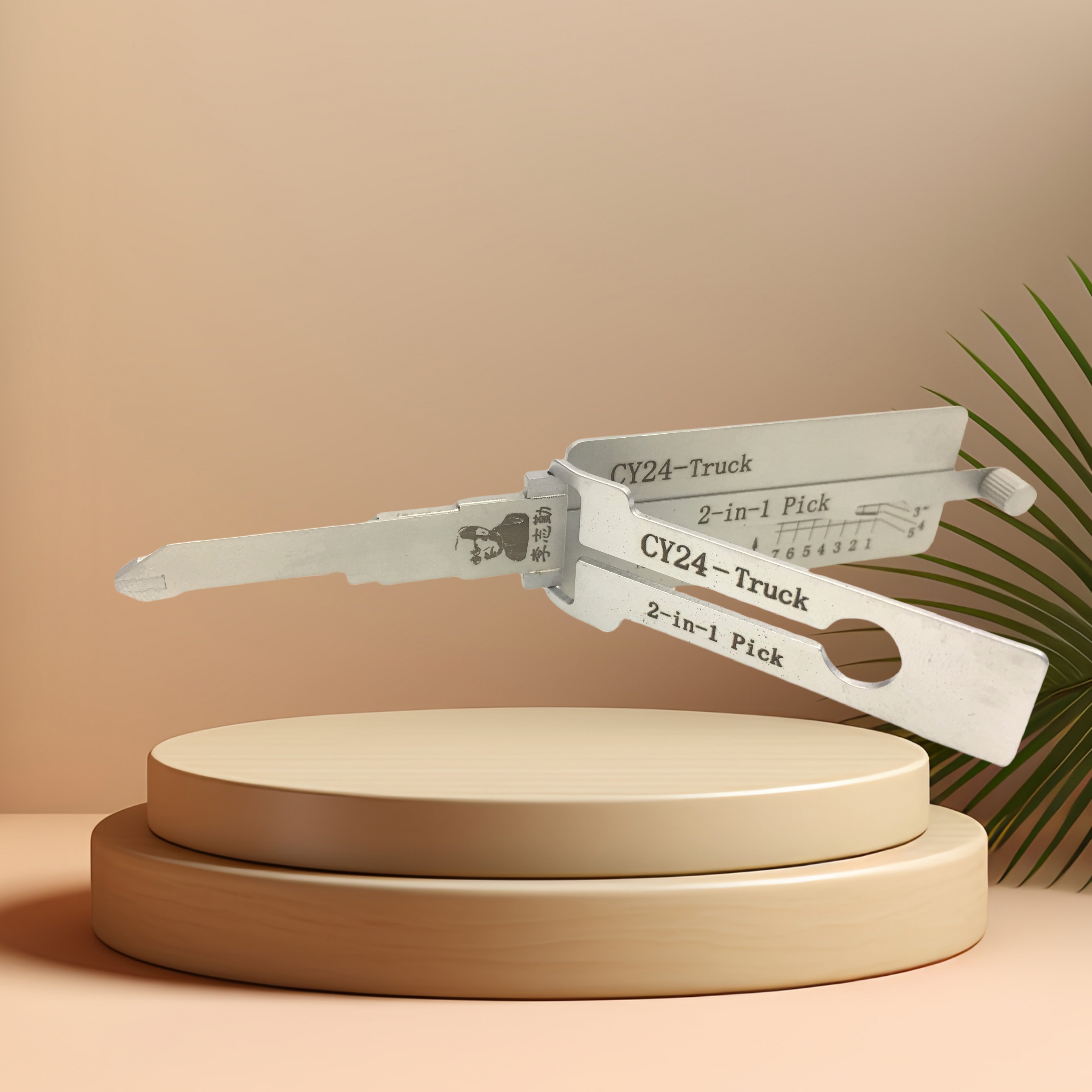 Lishi CY24-Truck 2-in-1 Lock Pick and Decoder Tool with Precision CNC Machining, Wear-Resistant Contact Tips, and Anti-Corrosion Finish