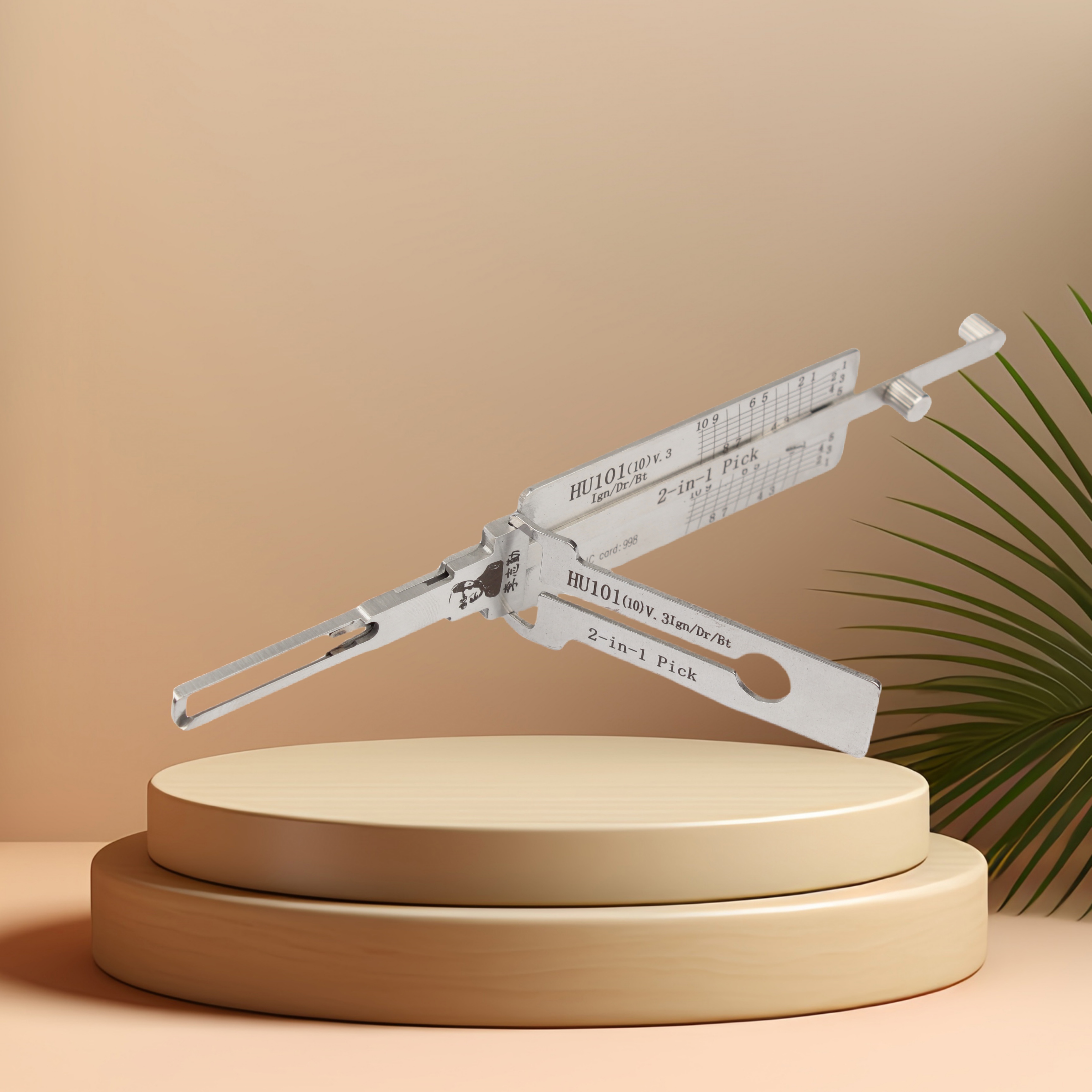 Lishi 2-in-1 Tool HU101(10) V.3 Model Auto Lock Pick Set with 2-in-1 Functionality and Metal Construction