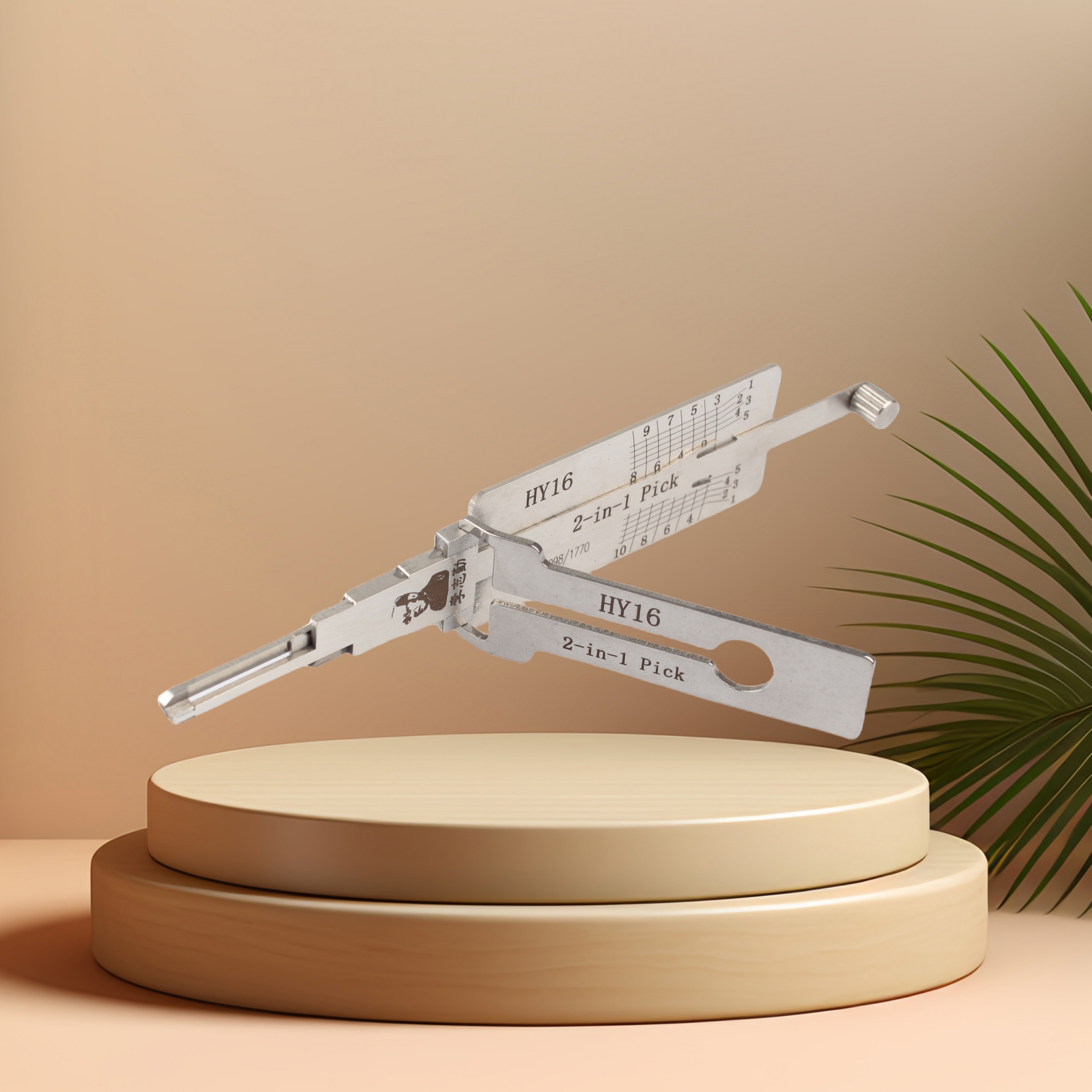 Lishi 2-in-1 Tool HY17/HYN15 Model Auto Lock Pick Set with Metal Construction and 2-in-1 Functionality