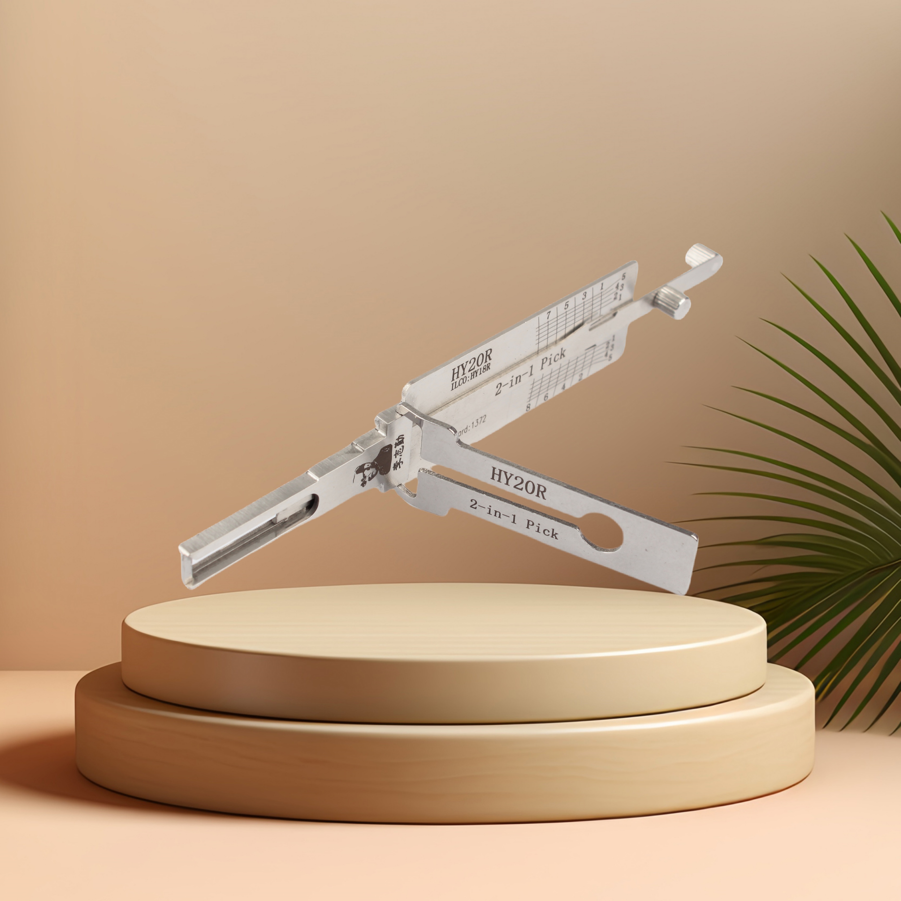 LISHI HY20R Stainless Steel 2-in-1 Auto Lock Pick Set and Decoder for Chrysler/Dodge/Jeep Vehicles Professional Locksmith Tool