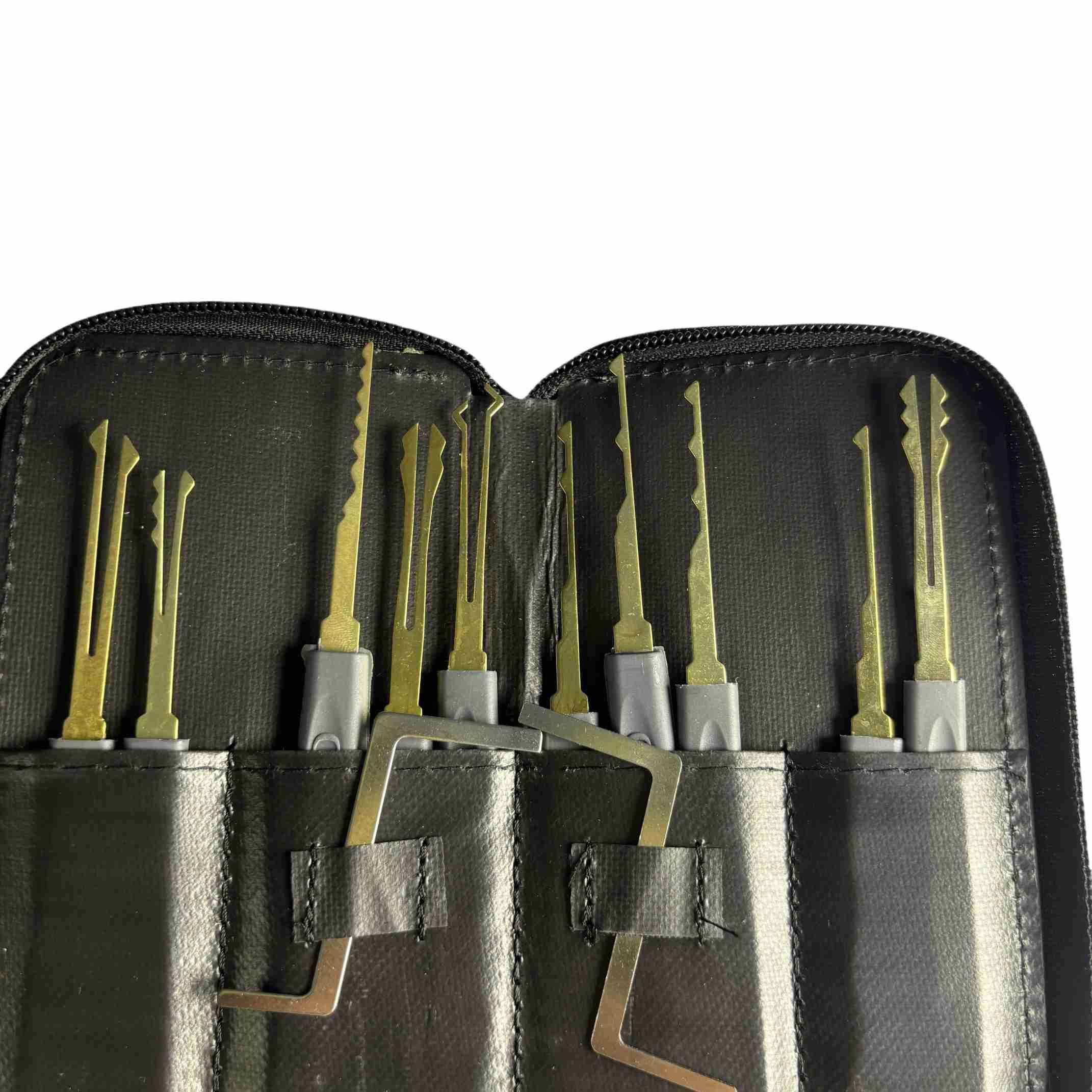 24pcs Titanium Steel ABS Multitool Lock Pick Set Model 2518 for Professional Locksmith Tools