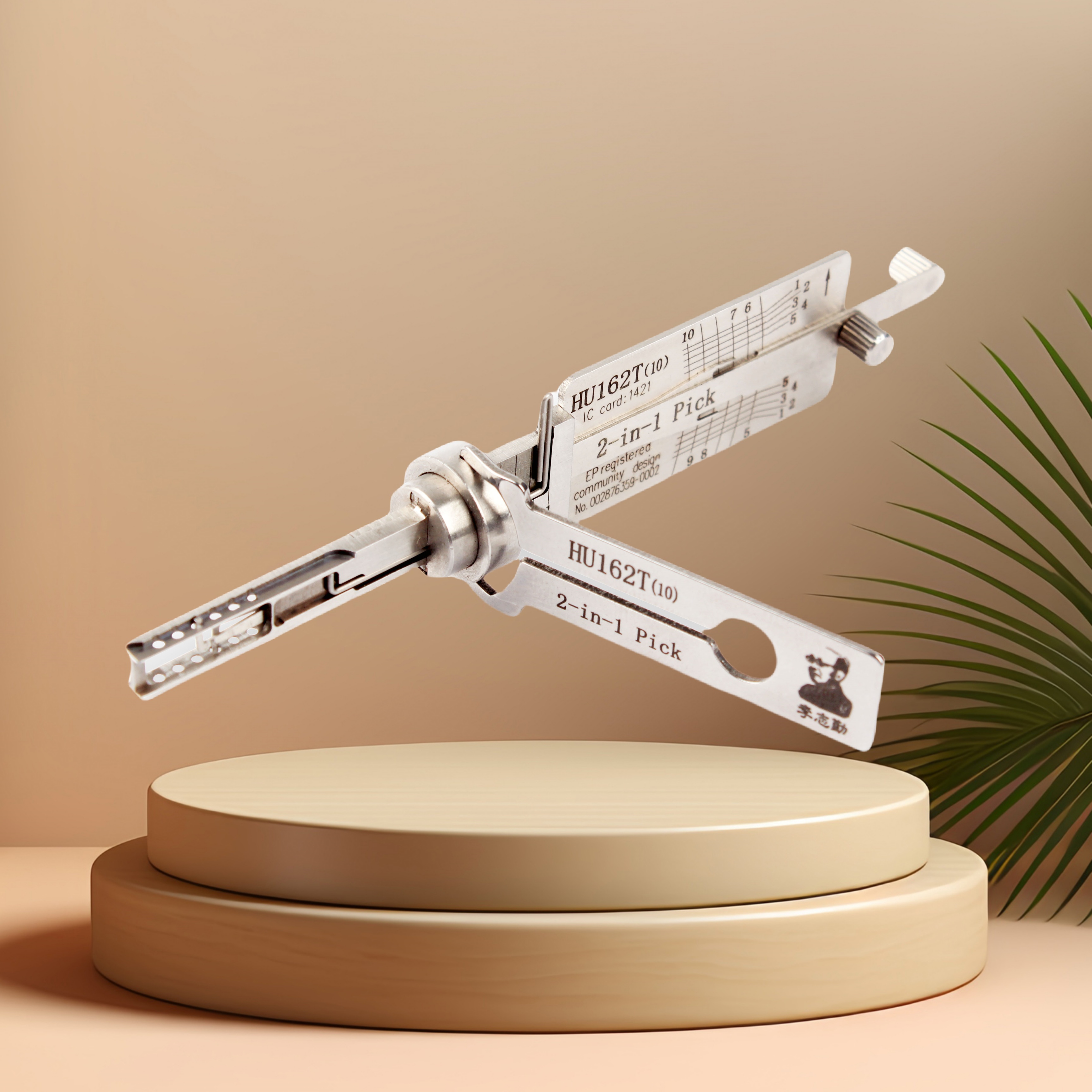 HU162T(10) for AUDI VOLKSWAGEN 2-IN-1 Pick and Decoder Door Trunk Car Locksmith Tool Lock Pick