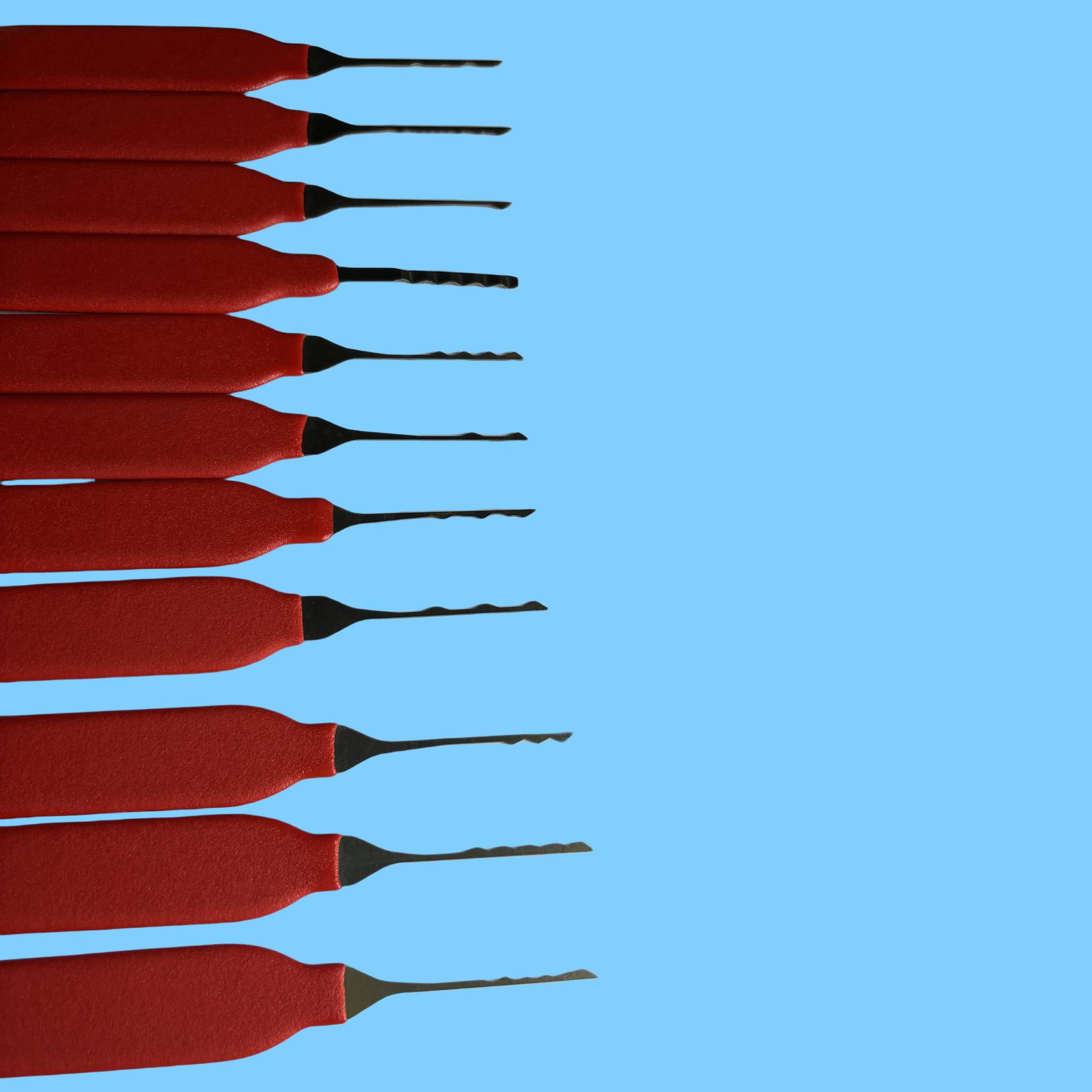 12-Piece Stainless Steel Brush Hook Set (Household Use)