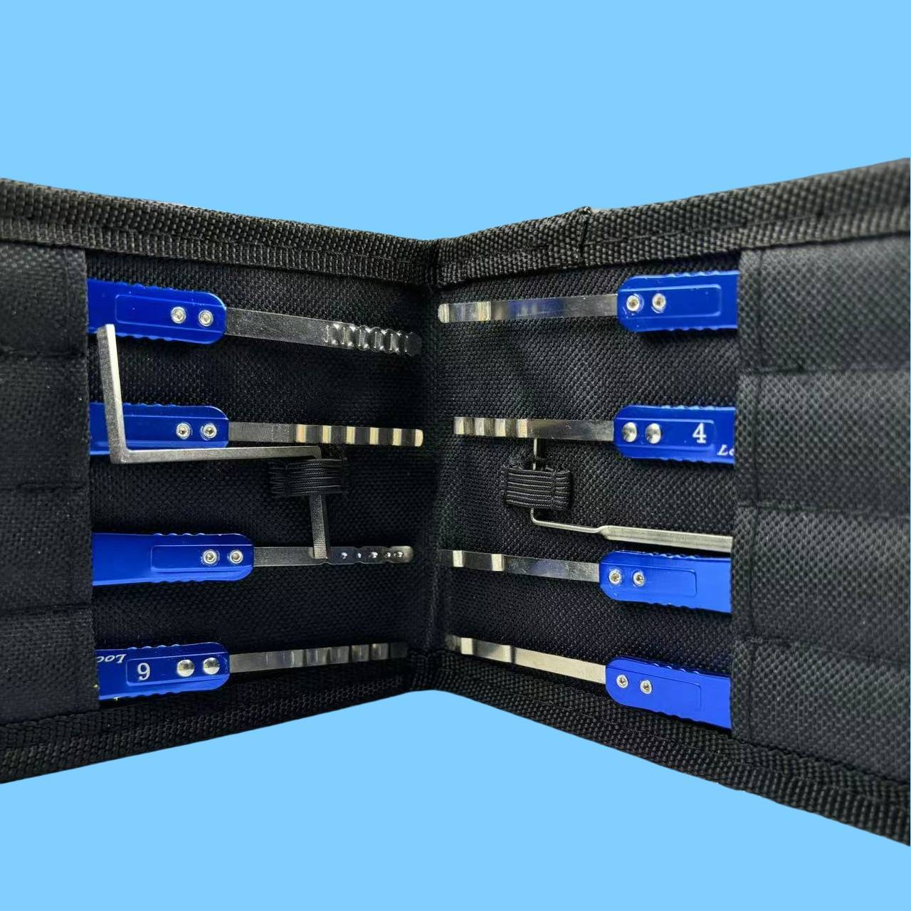 9-Piece Safe Lock Picking Set (Computer-Cut, Dimple, Wave, and Rake Tools)