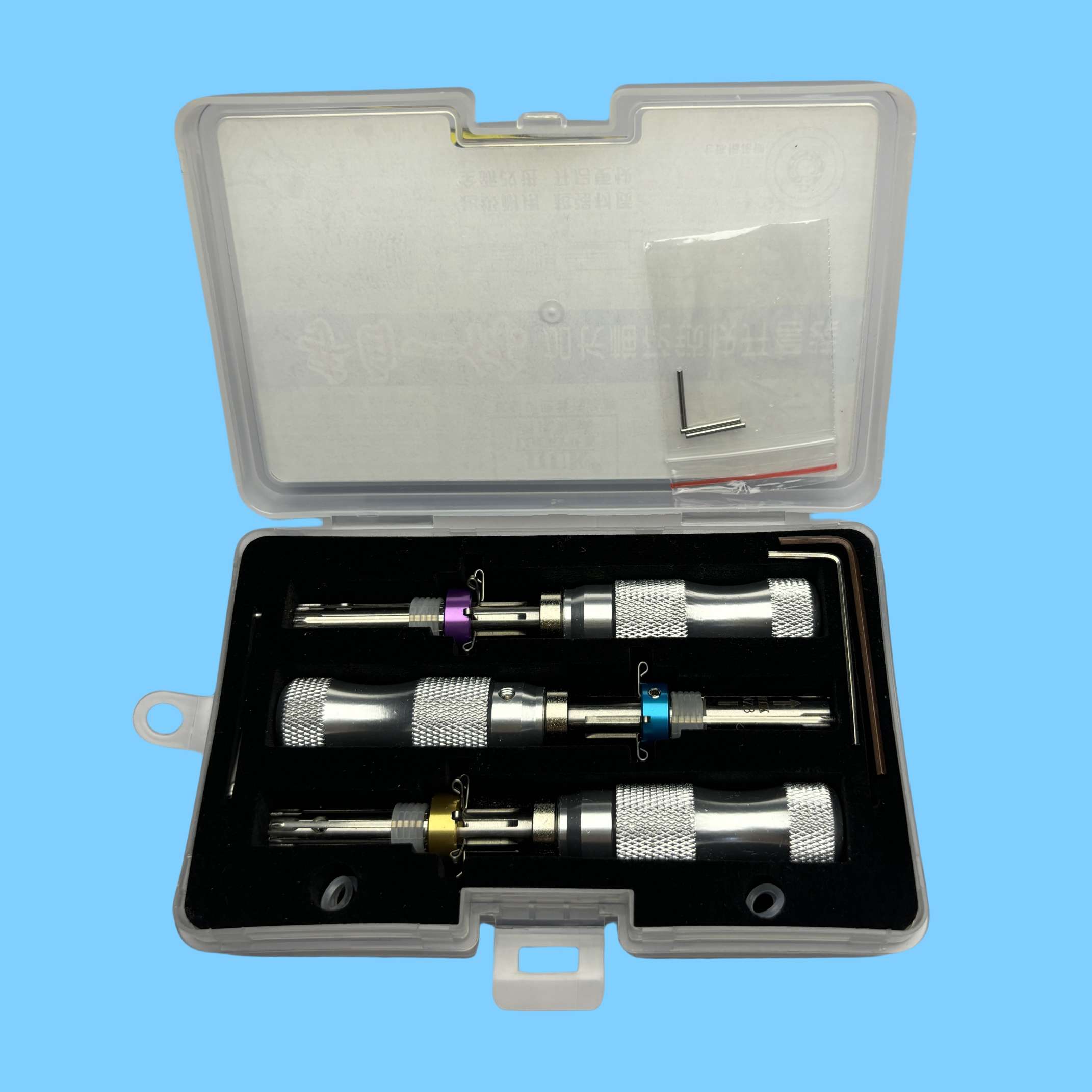 HUK 3-Piece Stainless Steel Extended Lock Pick Set