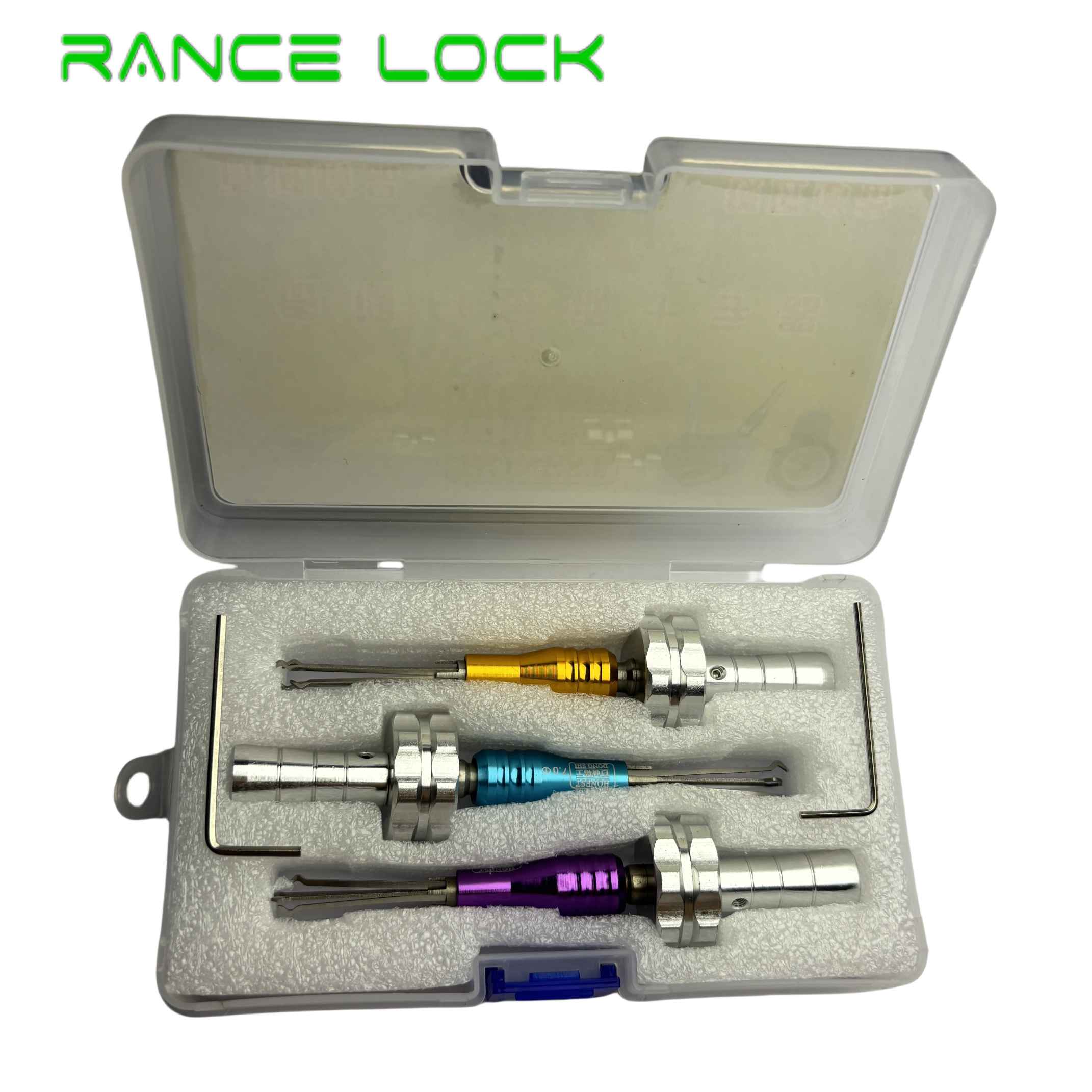 Baicheng Colorful Cross Three-piece Set, 6.0/6.5/7.0mm Multifunctional Wrench, Professional Locksmith Wrench for Maintenance Assistance