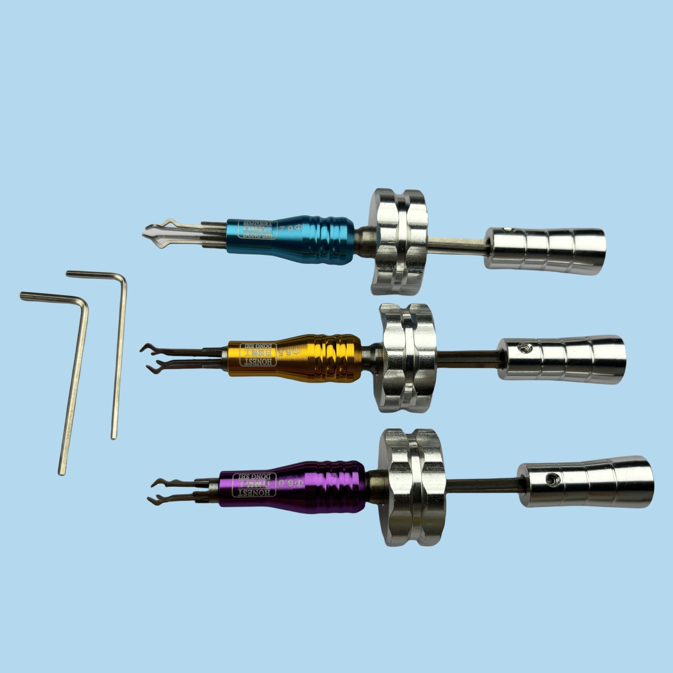 Baicheng Cross Quick Brush 6.0 / 6.5 / 7.0 Universal Locksmith Opening Tool Set