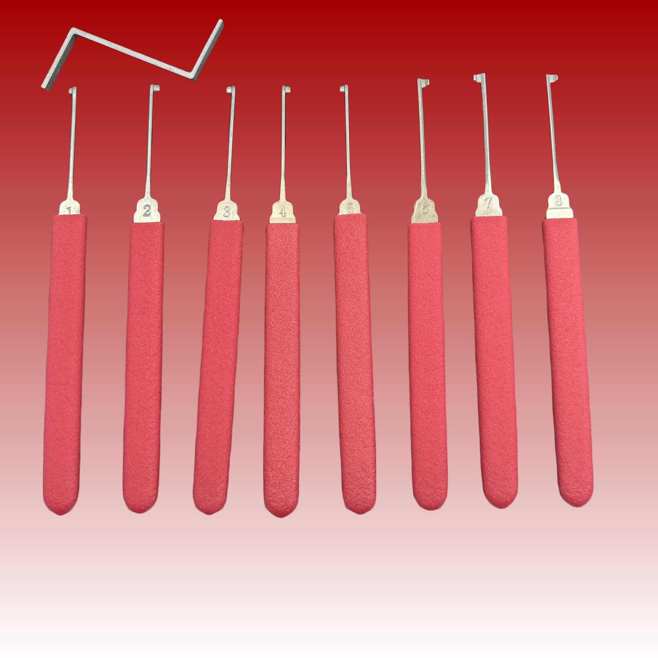8-Piece Civil HUK Kaba Single Hook Repair Tool Set