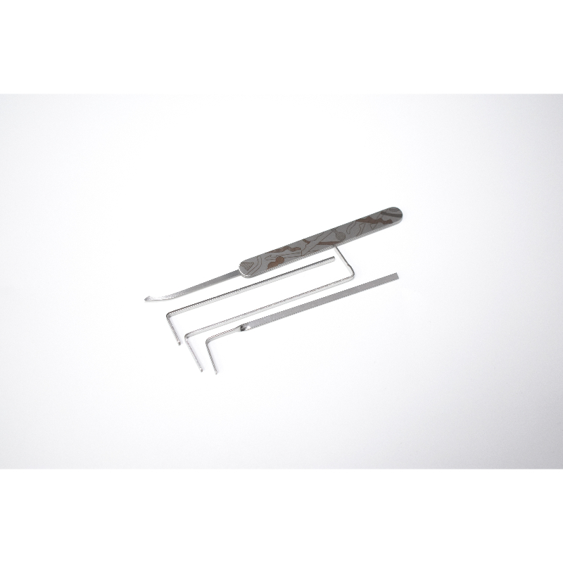 5pcs Stainless Steel Lock Pick Set Model Professional Locksmith Tools