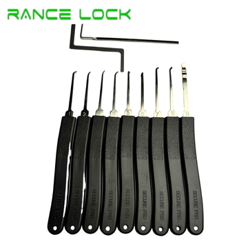 This 11-piece single-hook lock picking tool set, model 2519, is suitable for both beginners and professional locksmiths.