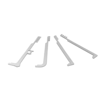 New Arrival 4PCS Stainless Steel Comb Pick Set Multi Wrench Tension Tool Firefighting Repair Locksmith Tools