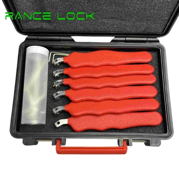 This 6-piece metal automotive pin locksmith tool set is suitable for both civilian and automotive repair.