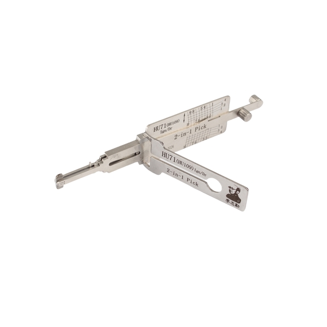 Lishi HU71/HU109 Ign/Dr 2 in 1 Car Door Lock Pick and Decoder Unlock Lock Pick Sets for Land Rover