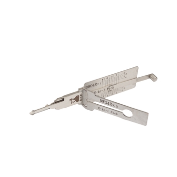 Lishi DW04R V.2 2 in 1 Car Door Lock Pick Decoder Unlock Tool