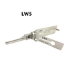 Lishi LW5 2-in-1 Lock Pick Tool for Locksmiths - Metal Material Key Opener
