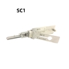 Lishi SC1 2-In-15 Pins Kit Set Locksmith Tools Decoder Lock Pick