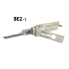 Lishi Tool 2-in-1 BE2-7 Model Corrosion-Resistant Decoder & Pick Locksmith Tool for Home Door