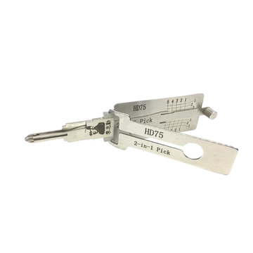 Lishi Motorcycle Tool HD75 Model for Non-destructive Entry with Multi-Stage Picking Process