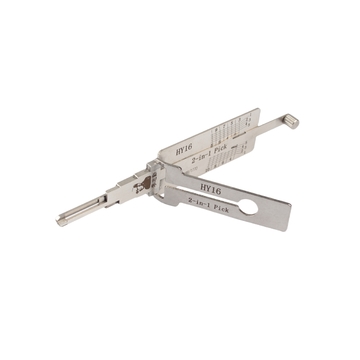 Lishi 2-in-1 Tool HY17/HYN15 Model Auto Lock Pick Set with Metal Construction and 2-in-1 Functionality