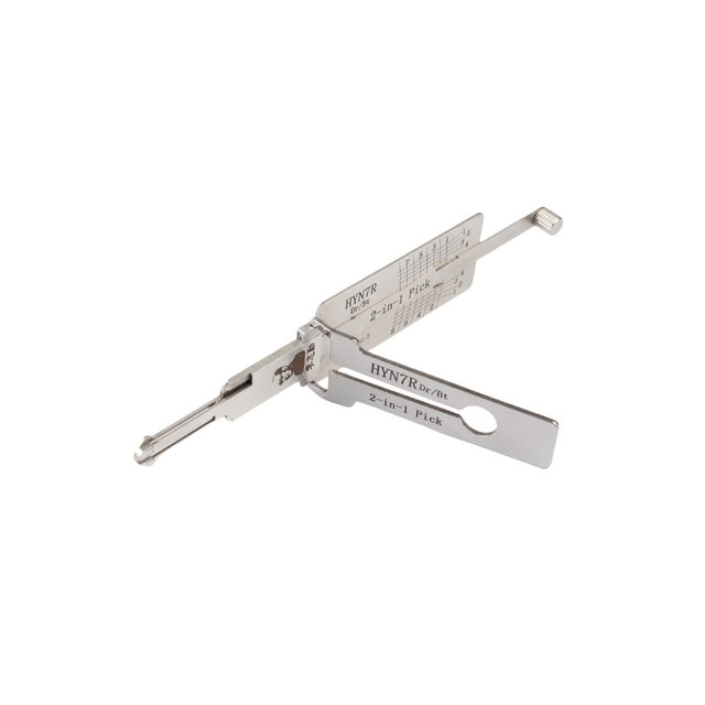 Lishi Tools HYN7R 2 in 1 Locksmith Tools Lock Pick for Door Lock Opener Professional Hand Tools Auto Pick and Decoder