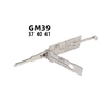 GM39 Lishi 2 in 1 Lock Pick Set Hand Tool Suit Decoder Lishi Opener Locksmith Tools for Vehicle