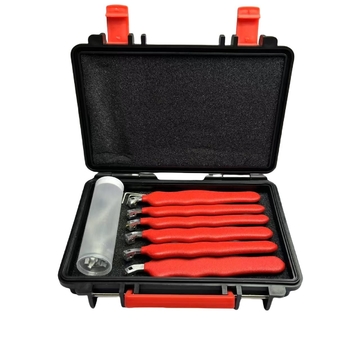 6-piece Metal Car Wave Needle Set Locksmith Tools Model 2505 for Civil and Automotive Locks