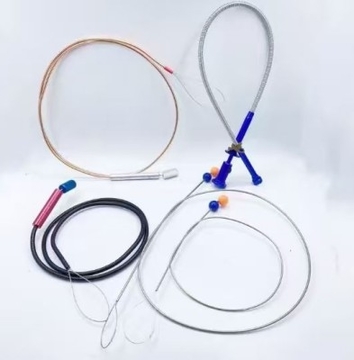 Universal Steel Wire Rope Lock Pick Hook with Flexible Serpentine Pull Cable for Car Doors - Model RC55