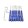 8-Piece Safe Lock Pick Set with Quick Opener for Precise Key Cutting - Professional Locksmith Tools