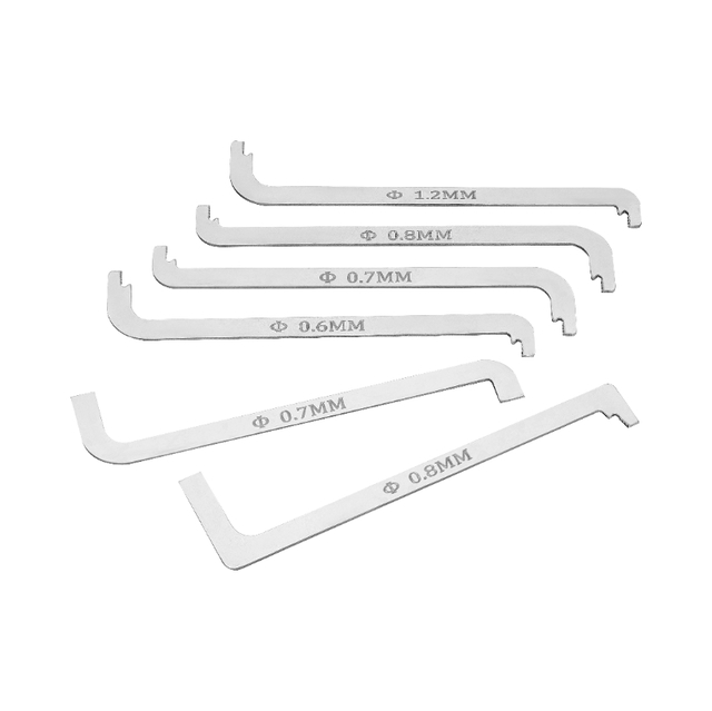 Portable Mini EDC Stainless Steel Model RC18 Lock Pick Set and Tension Tool for Locksmith Supplies