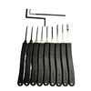 11-Pieces Premium Metal Lock Pick Set Model 2519 for Beginner and Pro Locksmiths