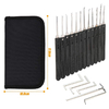 17 Pieces Lock Picking Set with Tension Practice for Beginner Professional Locksmith Tools