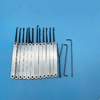 Transparent Steel 15 Pcs Lock Pick Set for Professional Locksmith Tools and Practice Lock Picking