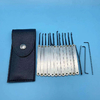 Transparent Steel 15 Pcs Lock Pick Set for Professional Locksmith Tools and Practice Lock Picking