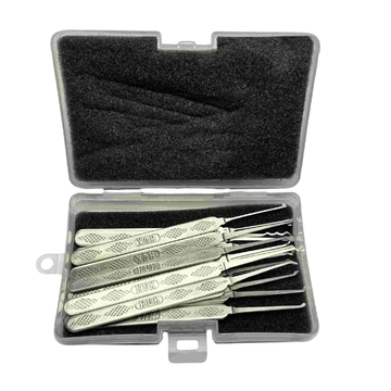 HUK 18pcs Stainless Steel Lock Pick Set Model 2509 Professional Locksmith Tools
