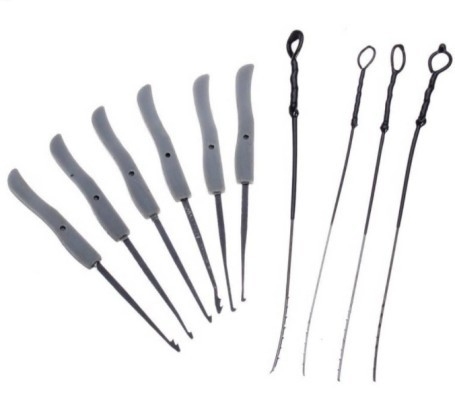 Use civilian lock picking tools to remove the broken key