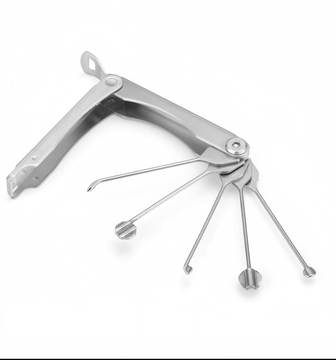 New folding 5-piece set, linkage padlock for maintenance, suitable for interior doors, KFC-style doors, glass doors and more.