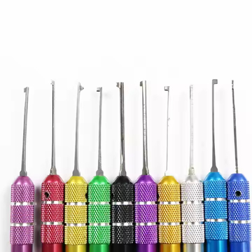 Colorful Kaba Single-Hook Tool Set — Stainless Steel Lock Picks, Locksmith Supplies & Repair Tool Kit